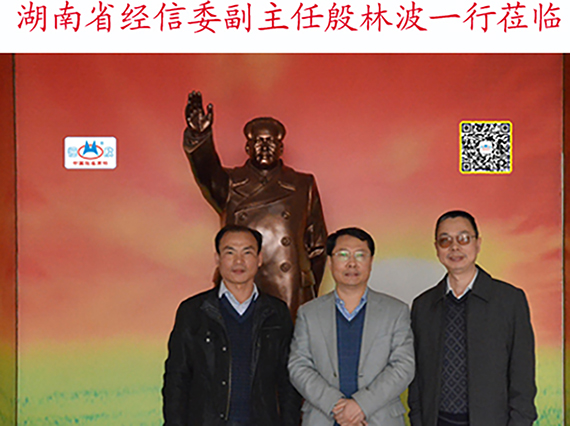 湖南省經信委副主任殷林波一行蒞臨&ldquo;湘潭恒欣&rdquo;