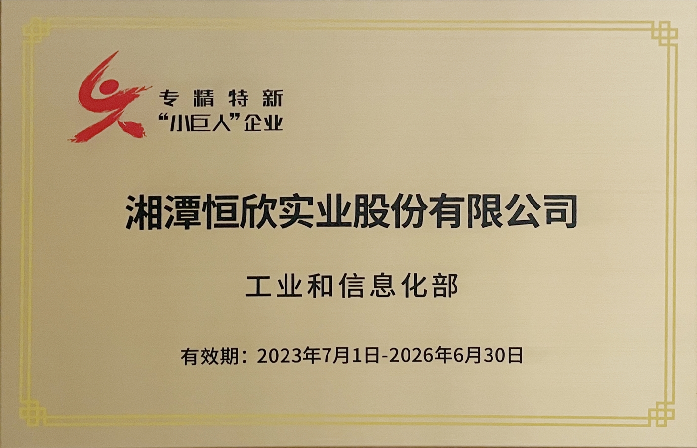 國(guó)家級(jí)專(zhuān)精特新&ldquo;小巨人&rdquo;企業(yè)